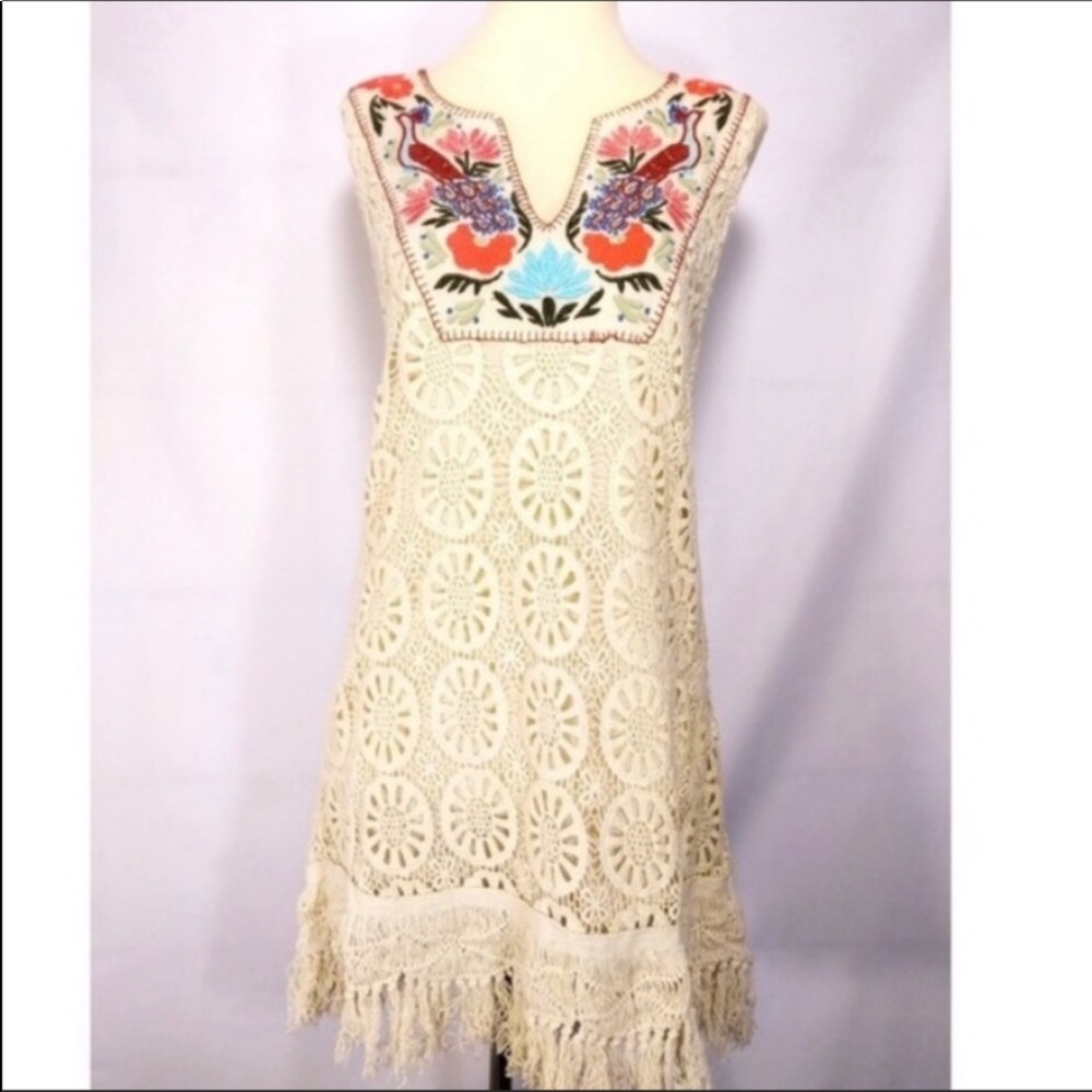 Anthropologie crochet dress by mermaid 🦄